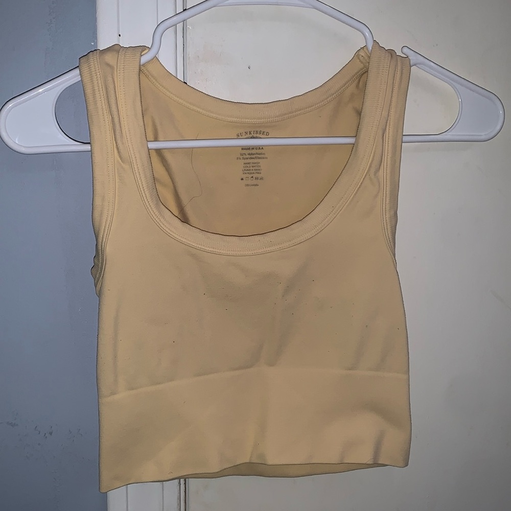 Sunkissed Coconut Yellow Tank